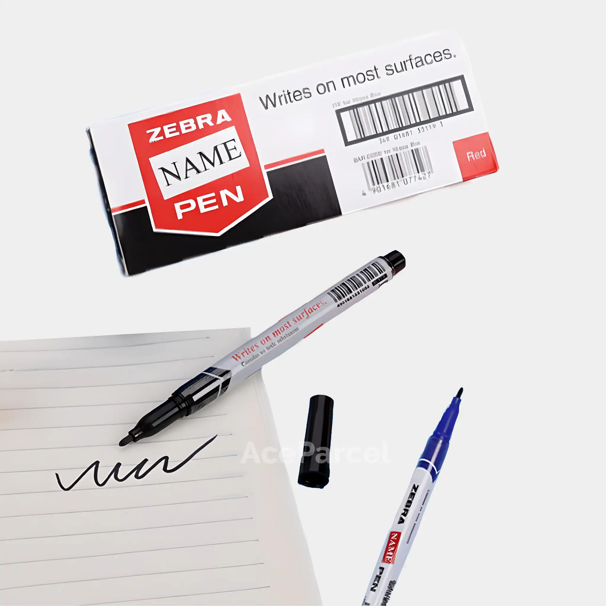 Zebra Permanent Marker (Black & Blue) - Image 2