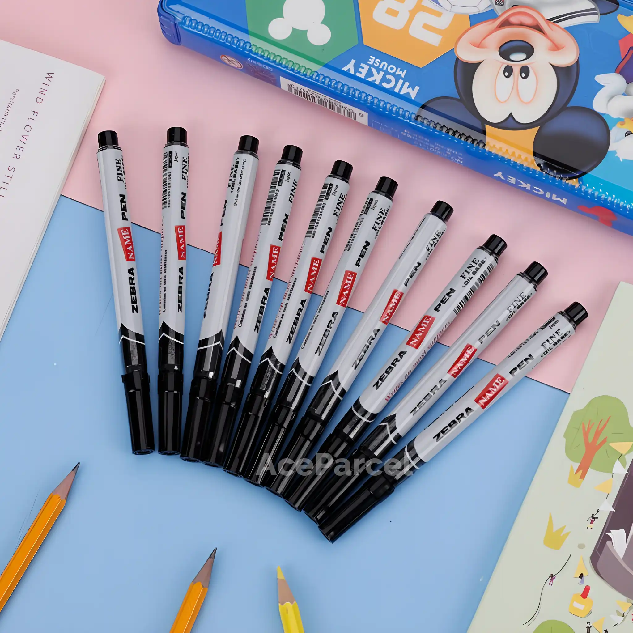 Zebra Permanent Marker (Black & Blue) - Image 5