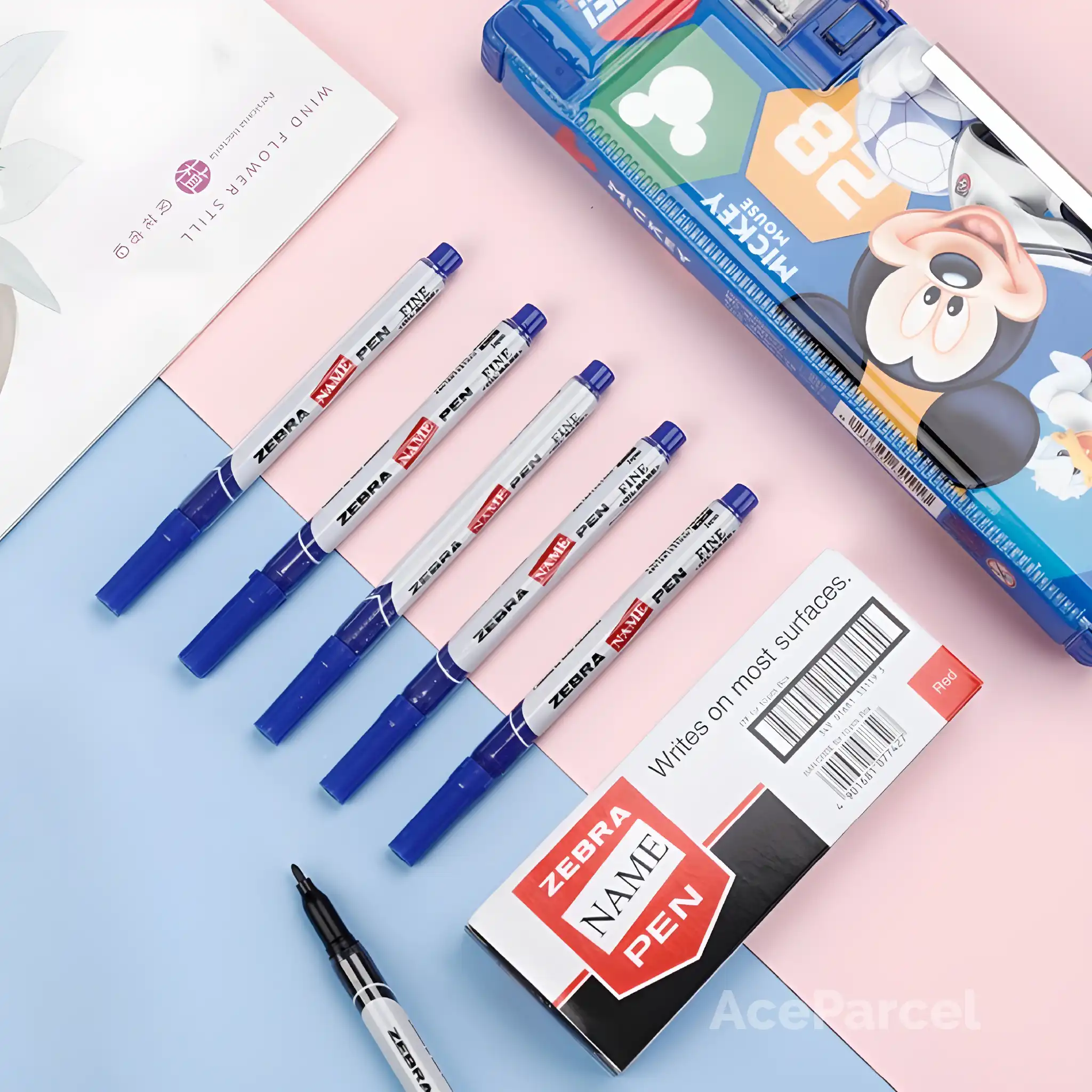 Zebra Permanent Marker (Black & Blue) - Image 4