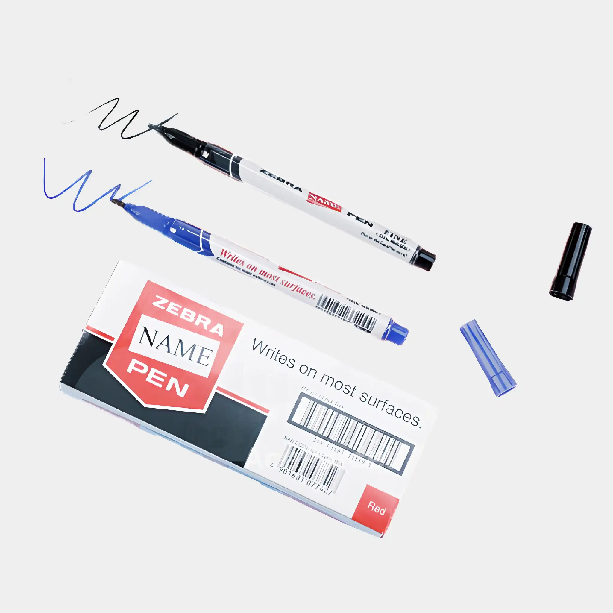 Zebra Permanent Marker (Black & Blue)