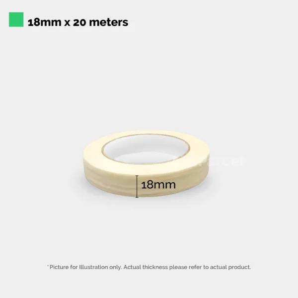 Masking Tape (3" Core) - White General-Purpose Tape - Image 2