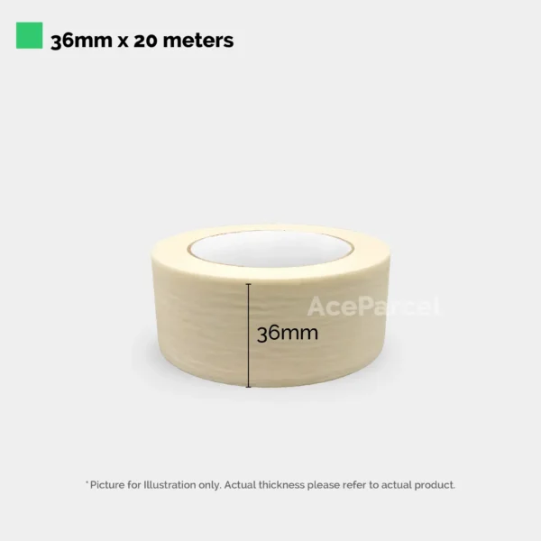 Masking Tape (3" Core) - White General-Purpose Tape - Image 4
