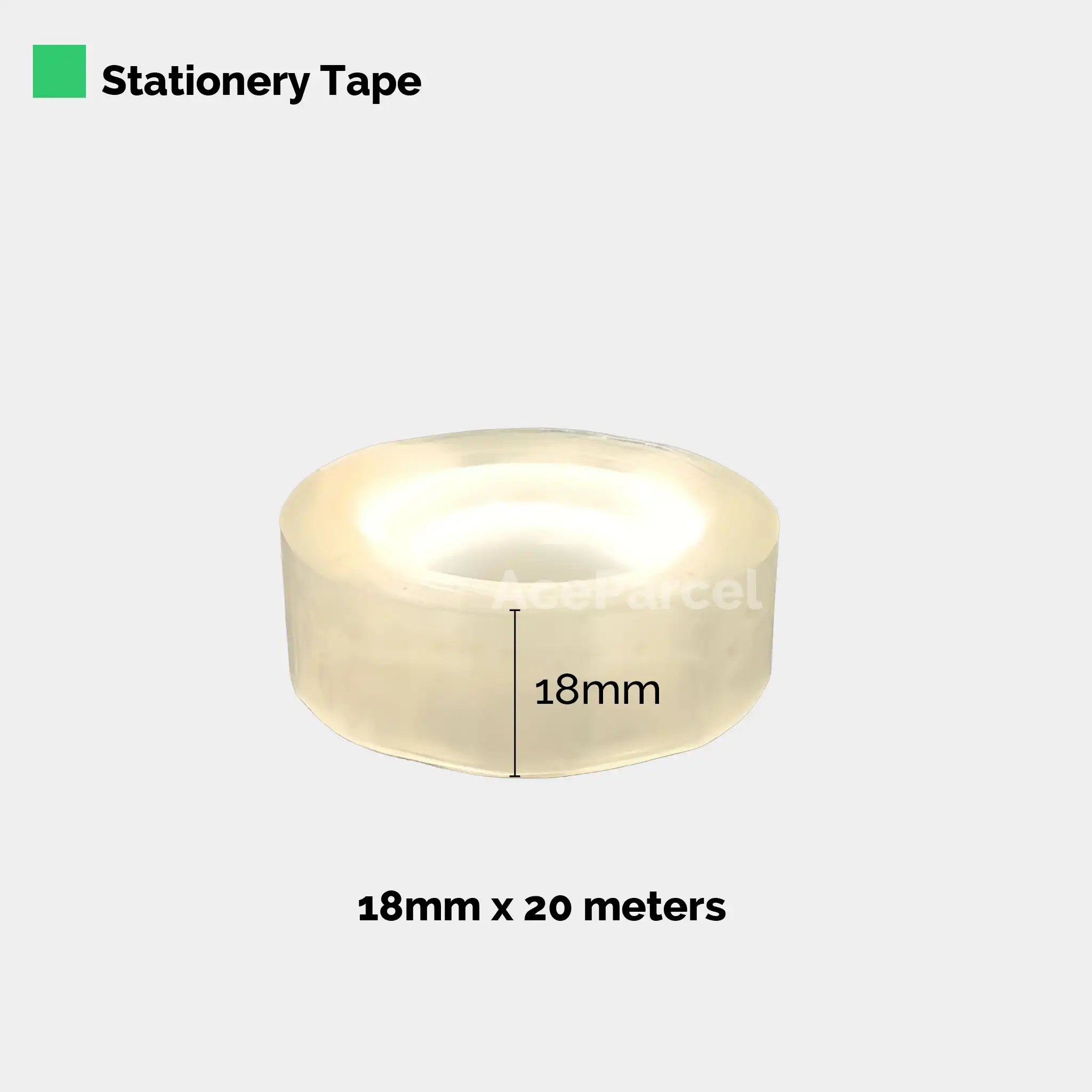 Clear Transparent Tape (1" Core) - Stationery Tape - Image 4