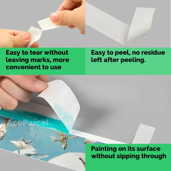 Masking Tape (3" Core) - White General-Purpose Tape - Image 7
