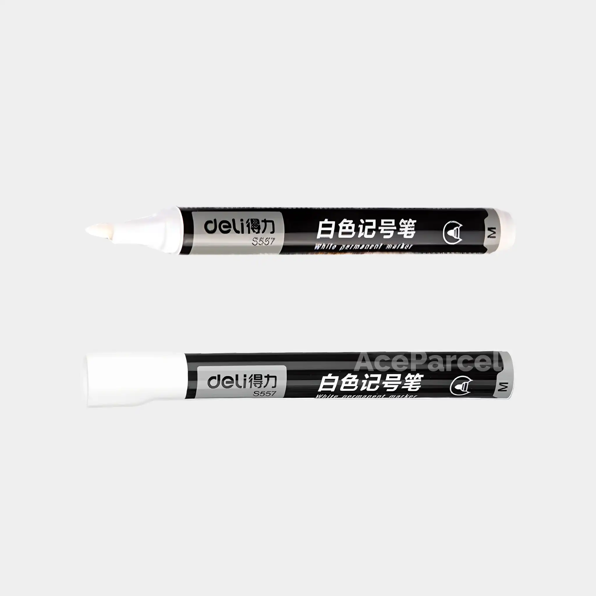 Deli Permanent Marker (White)